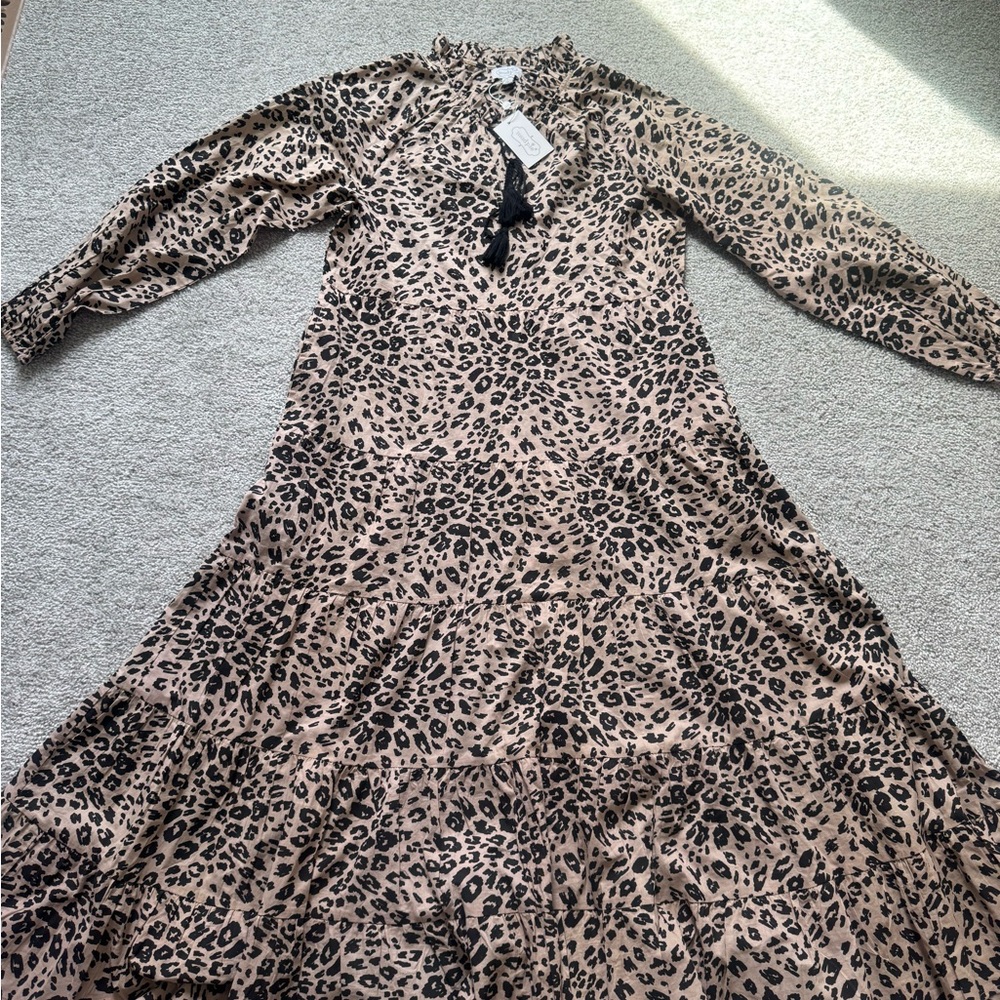 New Mud Pie Women's Ariana Leopard Maxi